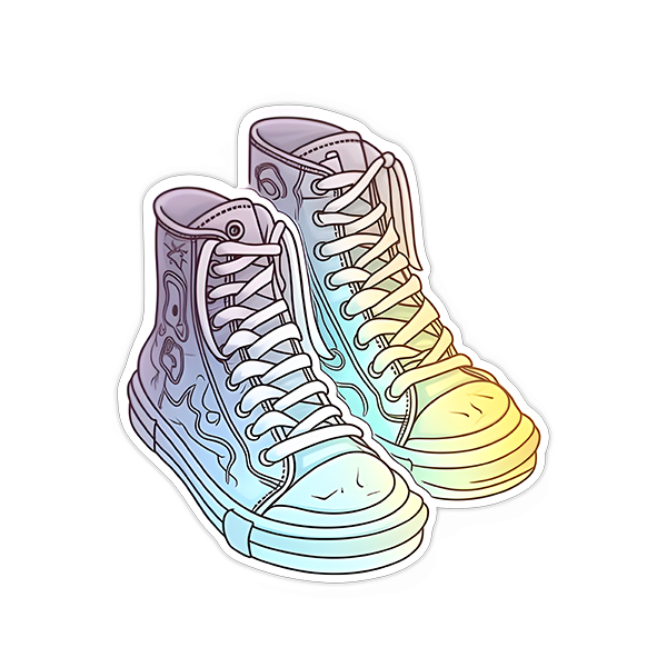 Színátmenetes fűzős cipő